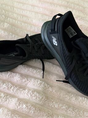 New Balance Black Mesh Athletic Sneakers